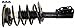 ACDelco 903-016RS Professional Ready Strut Premium Gas Charged Front Suspension Strut and Coil Spring Assembly