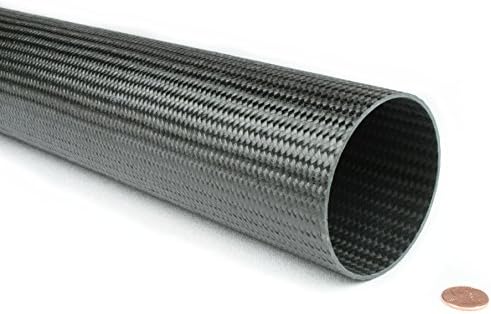 Braided Carbon Fiber Round Tubing - 3" Inside Diameter x 96"