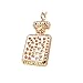 Crystal Key Chain, Smartlife15 Rhinestone Charm Key Ring Gift for Women Girl Bag Cellphone Car Pendant (Coffee(Perfume Bottle))