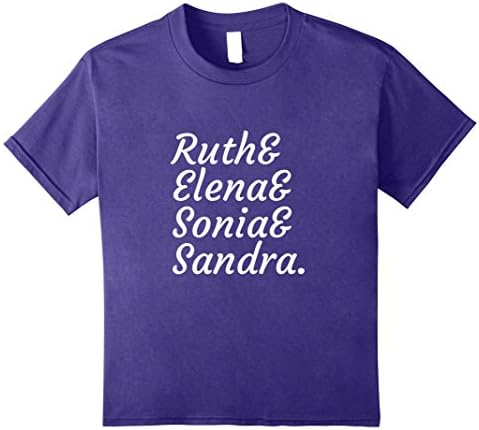 Kids RBG Women Supreme Court Dissent Feminist Political T Shirt 12 Purple