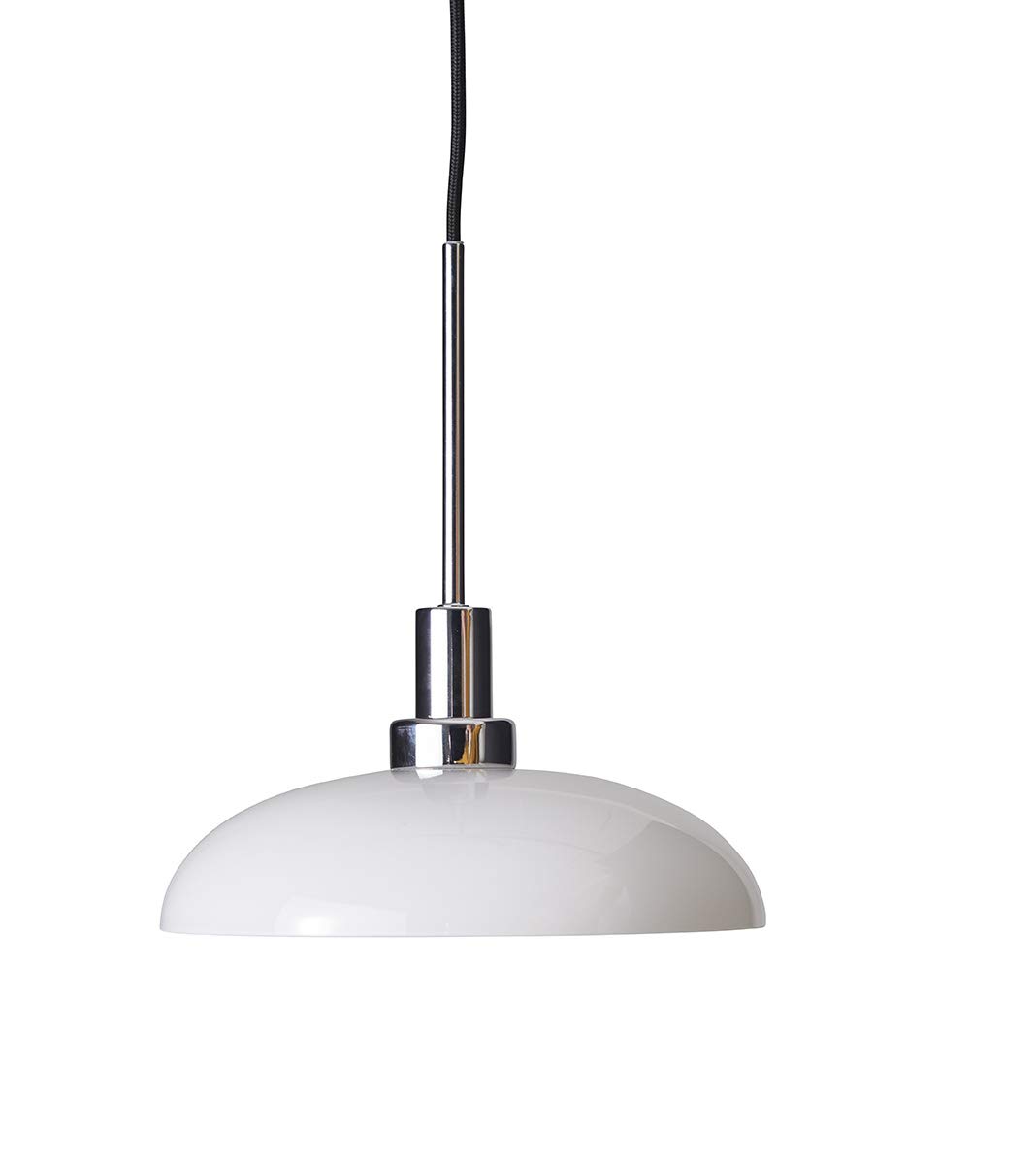 Dyberg Larsen Opera Hanging Pendant Light, 24.5 cm Diameter, Opal White, Metal, 40 W