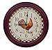 French Country Rooster Kitchen Wall Clock - 12' Diameter