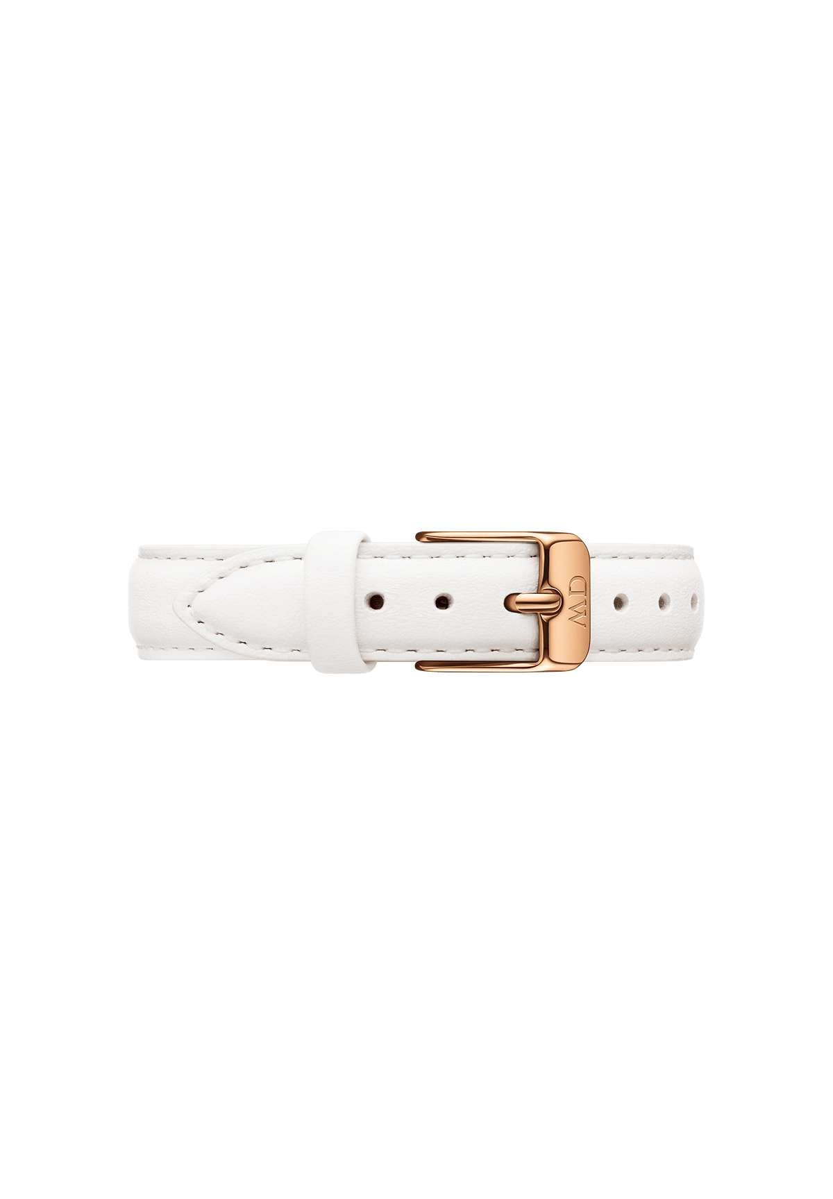 Daniel Wellington Petite Bondi, White/Rose Gold Watch Strap, 12mm, Leather, for Women