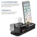 Foxnovo Apple Watch Stand, 3 in 1 Silicone Charger Dock Station for Apple Watch Series 4/3/2/1/AirPods/iPhone X/iPhone 8/8 Plus/7 Plus/6S, Ideal Decoration for Study, Hall, Bedroom, Office Desk