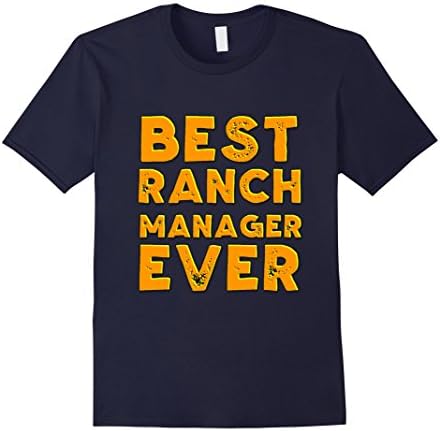 Mens Best ranch manager ever shirt Medium Navy