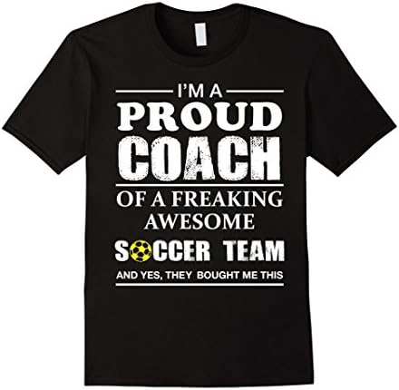 Men's Proud Soccer Coach Shirt - Gift for Soccer Coach XL Black