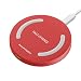 Wireless Charger RAVPower Qi-Certified Fast Wireless Charging Pad Quick Charge, 10W Fast Charge Galaxy S9 S8+ S8 S7 Edge S7 & Standard Charge Compatible iPhone Xs MAX XR XS X 8 8 Plus (Red)