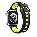 Watch Band 20mm for Apple Watch Series 4 44mm, Meidexian888 Goose Egg Buckle Two-Color Silicone Strap Quick Release Adjustable Size (Yellow)thumb 2