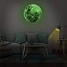 WINOMO Full Moon Wall Stickers Glow in The Dark Light Luminous Wall Art Decals for Home Room Decor(Grey)