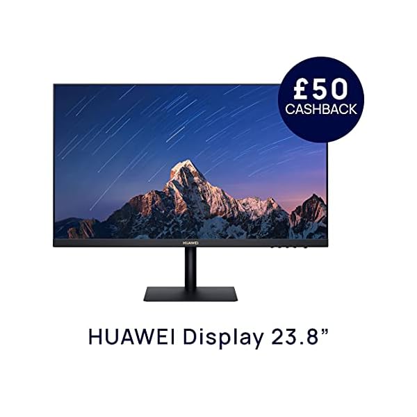 HUAWEI-Display-238-Inch-Monitor-Full-HD-1080P-FullView-Display-72-NTSC-Colour-Gamut-57-mm-Bezels-90-Screen-to-Body-Ratio-178-Viewing-Angle-Low-Blue-Light-Flicker-Free-Black HUAWEI AD80HW Display 24 Inch Monitor Full HD 1080P - Ultra-Slim Bezels with 90% Screen to Body Ratio - Low Blue Light…