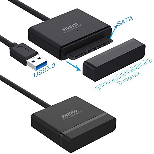 USB 3.0 to SATA Cable Hard Drive Adapter Cable Converter for 2.5 Inch HDD/SSD Hard Drive Disk, Support UASP SATA III Portable SATA Adapter - Thumbnail 2