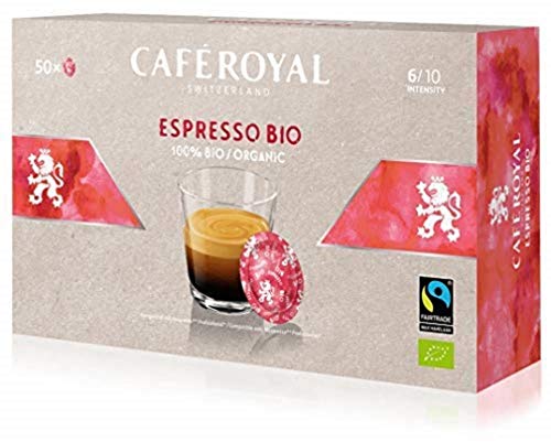 Café Royal Espresso Bio 50 Pads für professional Nespresso Maschine - 6/10 Intensität - Fairtrade