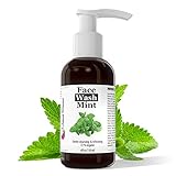 Facial Cleanser Face Wash Mint for Clear Skin, Anti-Blemish, Anti-Aging, Anti-Inflammatory for Oily, Dry and Sensitive Skin. Gentle, Effective, Natural and Organic, 4 ounces