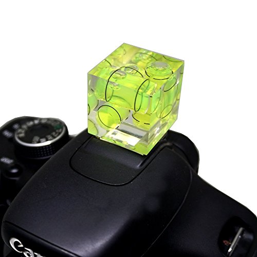 FOTYRIG Camera Level Hot Shoe Level 3 Axis Bubble Spirit Level Standard