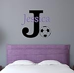 Personalized Name Soccer Wall Decal