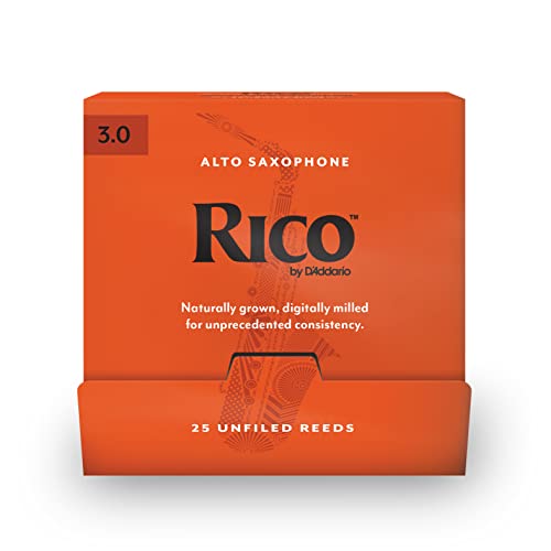 Rico Organic Altsaxophonblätter, Stärke 3.0, 25er Pack