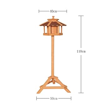 Mag Al Garden Outdoor Decoration Column Type Bird Feeder Rainproof