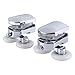 Shower Door Rollers Replacement, 25mm Wheels Twin Double Bottom Zinc Alloy for Sliding Shower Glass Door