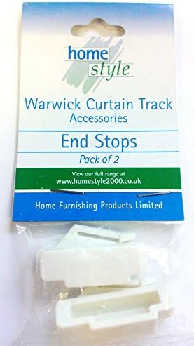 Curtain Track - Single/Double Rails Available- Plastic track - White (Endstops (pk 10))