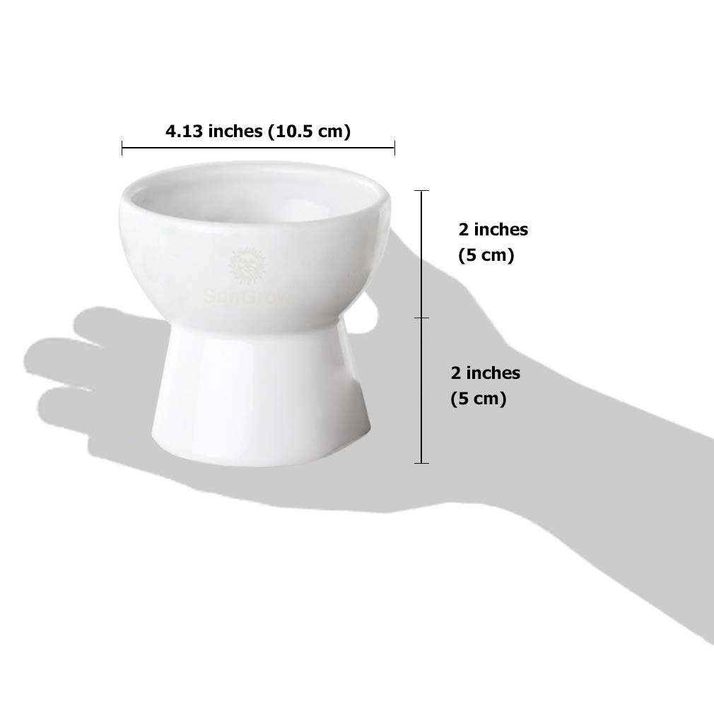 Cat bowl with stand --- Suitable eating height for pets – Easy cleaning for you – Eco-friendly, raised food bowl – Stress-free meal time for your cats - Stoneware feeding station