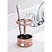 iDesign Sutton Toothbrush Holder Stand for Bathroom Vanity or Countertop - Rose Gold