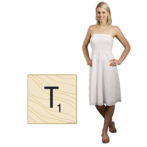 2 ft. 6 in. Hasbro Scrabble Letter T Standee