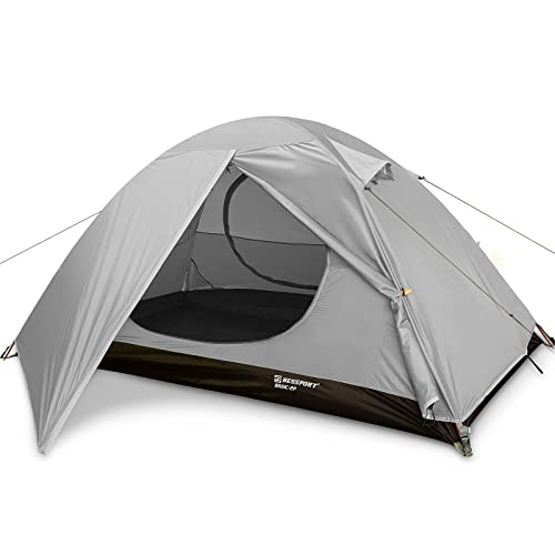 Bessport Zelt 1 & 2 & 4 Personen Ultraleichte Camping Zelte, 3-4 Saison Wasserdicht & Winddicht Kuppelzelt, Kleine Packungsgröße, Geeignet für Erwachs