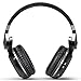 Bluedio T2 Bluetooth Wireless Stereo Swiveling Headphones with Mic, 57mm Drivers,Black