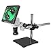 BoliOptics 10″ Video Microscope, All-in-1 Design, Industrial Grade, Attached HD Color LCD Display, Built-in LED Ring Light, Boom Stand MV02010203