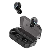 True Wireless Earbuds, TaoTronics Bluetooth 5.0 Headphones IPX7 Waterproof Built-in Mic with 3350mAh Charging Case for 1 Week Extended Playtime