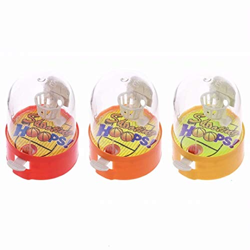 TMROW 3 Pack Mini Basketball Shooting Game Finger Sports Table Play Kids Children Toy Gift (Random Color)