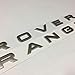 Hongyingcar ABS Matte Sticker Vehicle logo Badge Car Emblem For Range Rover (Matte Silver)