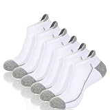 Heatuff Womens Low Cut Ankle Athletic Socks Cushioned Running No Show Breathable Tab Sock 6 Pack