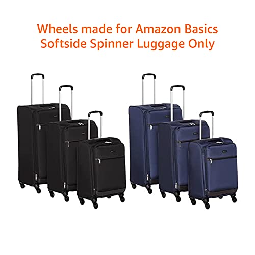Amazon Basics Softside Replacement Luggage Suitcase Spinner Wheels