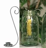 Mason Jar Taper Candle Holder - Candle Holder Only - Half Gallon / Barn Roof Color