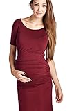 Women's Short Sleeve Soft Ruched Maternity Dress