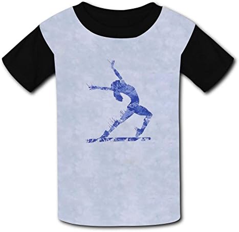 Round Neck Polyester Fiber Soft Short Sleeve Top T-Shirts For Unisex Children,Print Dance L