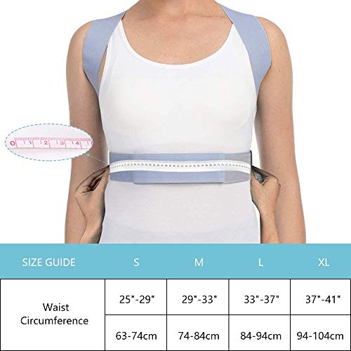 HOPAI Posture Corrector, Physical Therapy Posture Brace and Spinal Support Posture Trainer for Neck, Shoulder, Back and Lumbar Pain Relief- Multiple sizes Posture Corrector for Men and Women (XL)