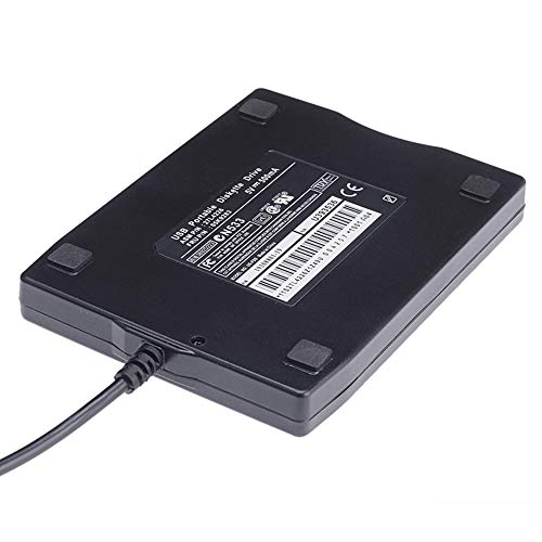 Usee 3.5" USB Floppy Disk 1.44MB External FDD Floppy Disk Drive Portable USB Floppy Disk Reader for PC MAC Windows (Black) - Thumbnail 5