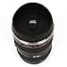 Mango Spot Best Camera Lens Thermos Stainless Steel Cup/ Mug for Coffee or Tea, Black with Thumb Slider Lid