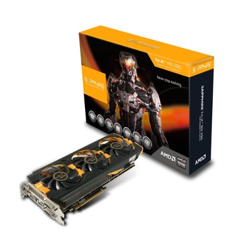 Sapphire Radeon R9 290 4GB GDDR5 Dual DVI-D/HDMI/DP TRI-X OC Version PCI-Express Graphics Card 11227-00-40G