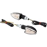 Tusk Mini Stalk L.E.D. Turn Signals | Compact Amber LED Pair with Stalk Mounts