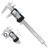 Digital Caliper, Adoric Electronic Digital Caliper Stainless Steel Body with Large LCD Screen | 0-6 Inches | Inch/Fractions/Millimeter Conversion