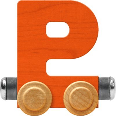 NameTrain Bright Letter Car P - Made in USA (Orange)