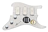 920D Custom Shop Duncan SM-3 Mini Humbucker Strat Pickguard White Pearl/Chrome