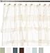 Carnation Home Fashions Carmen Crushed Voile Fabric Shower Curtain, Ivory, 70 in x 72 in.