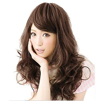 Amazon Com Hjl Capless Long Wavy Synthetic Average Side Bang