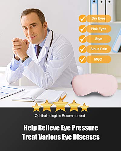 Unimi Moist Heated Ma/sk, Silk Sleep Ma/sk with Lavender & Flaxseed, Microwaveable Weighted Sleep Ma/sk for Dry Eyes… - Image 8