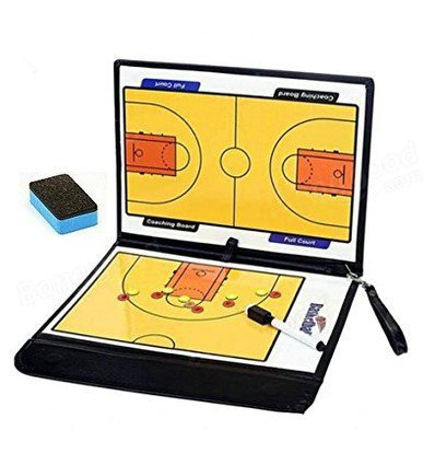 ASIBT Folding Basketball Coach Board Plate Book Set With Pen Teaching Clip Coaching Clipboard