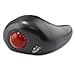 abcGoodefg® 2.4G Wireless USB Handheld Finger Trackball Mouse (Black+Red)